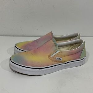 VANS Aura Shift Tie Dye Pastel Slip-On Sneaker Size M-6.5, W-8